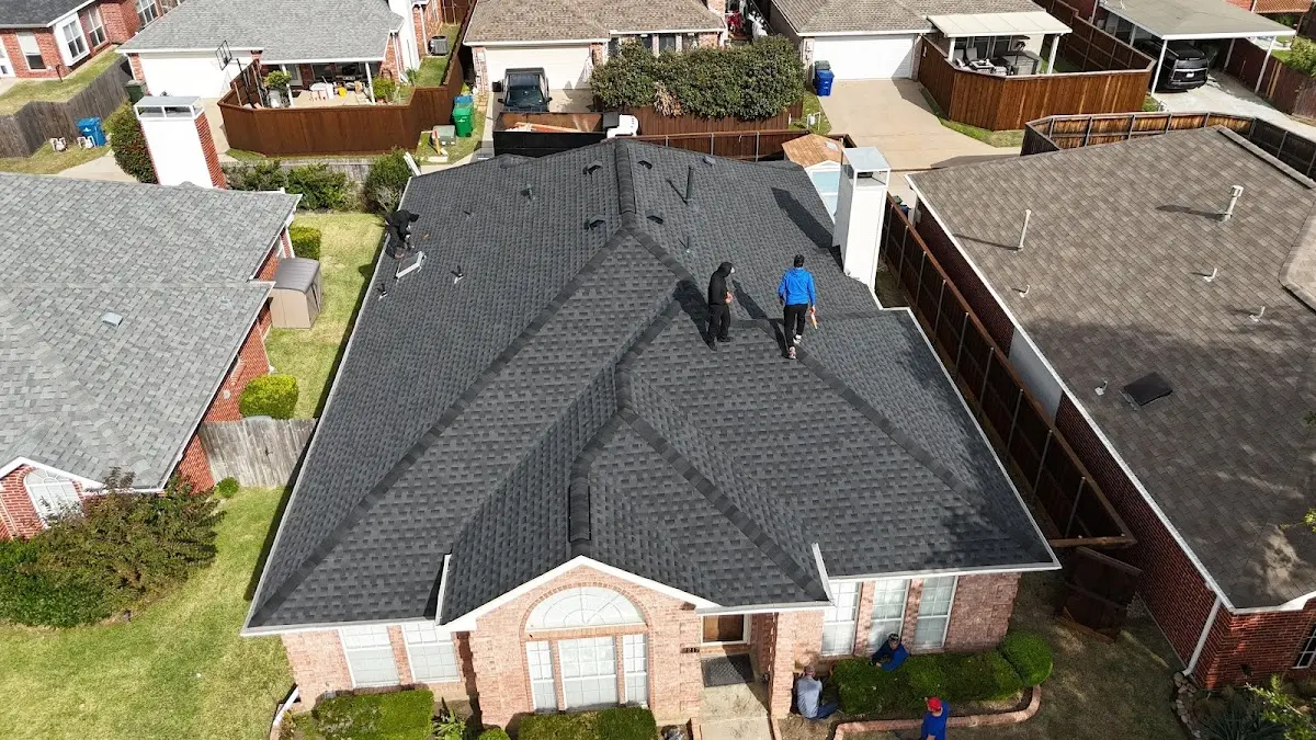 Slate & Tile Roof Repair work in progress on a West Rancho Dominguez property